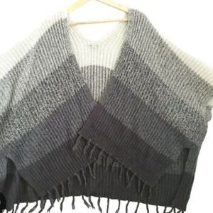 Fringed Ombre Sweater Vest